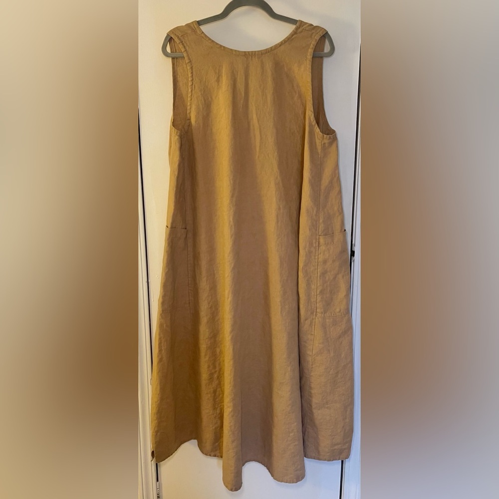 Tan Linen Dress size XL - Picture 8 of 8